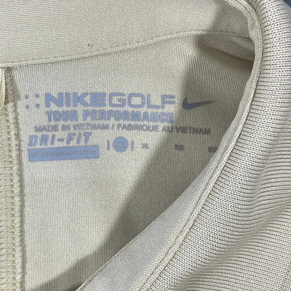 Nike Golf‎ Tour Performance Dri-FIT Women's XL Beige Golf Polo Shirt